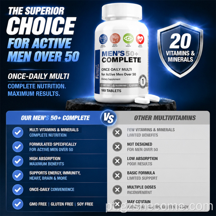 Shecome Multivitamínico Tablets Multimineral Completo Masculino